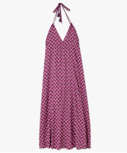 Robe longue à fines bretelles et dos nu femme[MISSING]